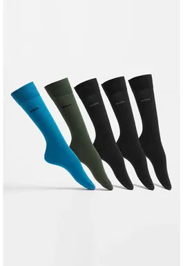 Set de sosete lungi cu logo - 5 perechi