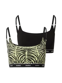 HUGO Sutien galben / negru / alb