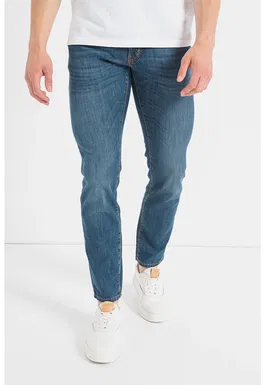 Blugi slim fit cu talie medie