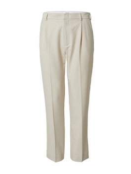 DAN FOX APPAREL Pantaloni cu dungă 'Gabriel' alb natural