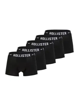HOLLISTER Șorturi de baie negru / alb