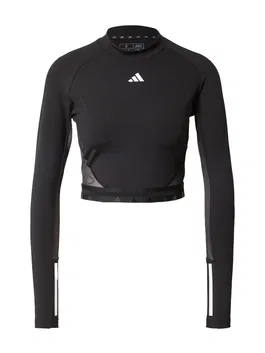 ADIDAS PERFORMANCE Tricou funcțional negru / alb