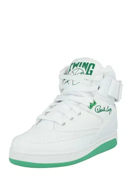 Patrick Ewing Sneaker înalt 'EWING' verde iarbă / alb