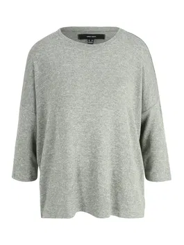 Vero Moda Petite Pulover 'BRIANNA' gri deschis / verde închis