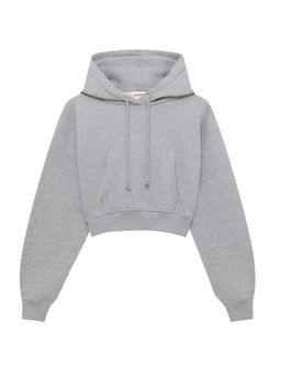 Pull&Bear Bluză de molton gri amestecat