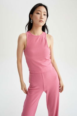 DEFACTO Slim Fit Sleeveless Crop Vest