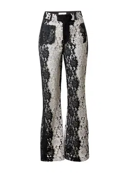 Soulland Pantaloni 'Kody' gri deschis / negru / alb