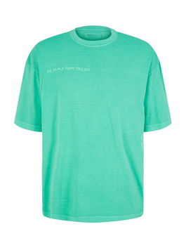 TOM TAILOR DENIM Tricou crem / verde jad