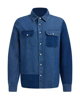 WE Fashion Cămașă albastru denim / albastru închis