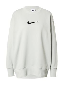 Nike Sportswear Bluză de molton gri deschis / negru