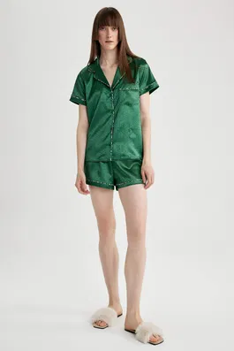 DEFACTO Fall in Love Regular Fit Short Sleeve 2 Piece Set