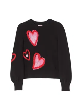 Kate Spade Pulover roz / roz pastel / roșu / negru