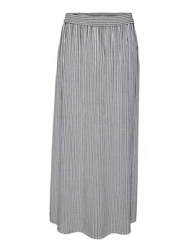 VERO MODA Fustă 'Bumpy' albastru noapte / alb