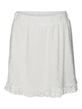 VERO MODA Fustă 'TASSA' alb