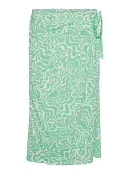 VERO MODA Fustă verde jad / alb