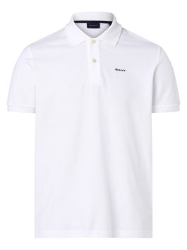 GANT Tricou negru / alb