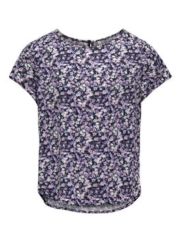 KIDS ONLY Tricou bleumarin / galben pastel / mov deschis / roz deschis
