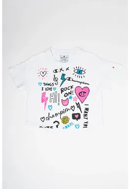 Tricou din bumbac cu imprimeu Graffiti