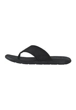 Papuci flip-flop de piele cu aspect perforat
