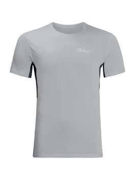 JACK WOLFSKIN Tricou funcțional 'PRELIGHT' gri argintiu / gri închis