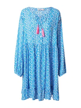 Zwillingsherz Rochie 'Melody' turcoaz / alb
