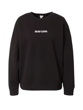 River Island Bluză de molton negru / alb