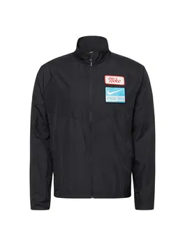 NIKE Geacă sport 'MILER' albastru aqua / roșu / negru / alb