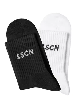 LSCN by LASCANA Șosete negru / alb