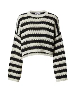 EDITED Pulover 'Yella' negru / alb