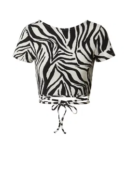 EDITED Tricou 'River' negru / alb