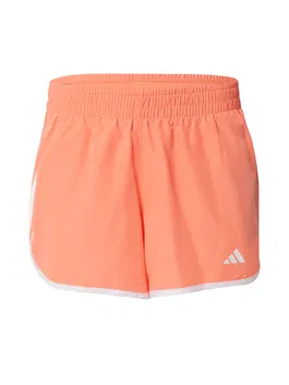 ADIDAS PERFORMANCE Pantaloni sport 'Marathon' portocaliu caisă / alb