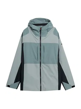 4F Geacă outdoor albastru fumuriu / gri / negru
