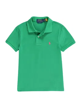 Polo Ralph Lauren Tricou verde iarbă / roșu