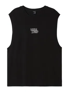 Bershka Tricou negru / alb
