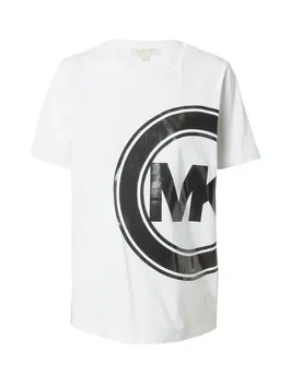 MICHAEL Michael Kors Tricou negru / alb