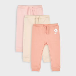 Sinsay - Set de 3 perechi de pantaloni sport jogger - Roz
