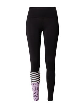 Hey Honey Pantaloni sport mov deschis / negru / alb