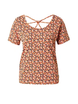 Tranquillo Tricou bej deschis / bleumarin / corai / alb