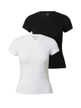 Monki Tricou negru / alb