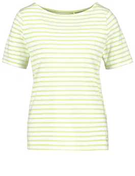 GERRY WEBER Tricou verde deschis / alb