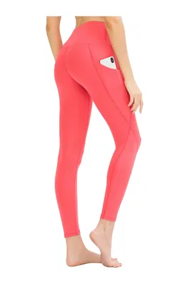 LOS OJOS Leggings - Red - High Waist