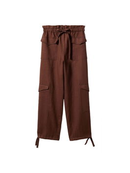 MANGO Pantaloni cu buzunare 'ARLO' maro închis