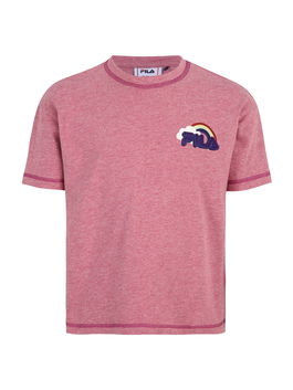 FILA Tricou 'COSA' galben / mov închis / roșu-violet / alb