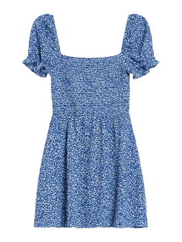 Bershka Rochie de vară albastru deschis / albastru închis / alb