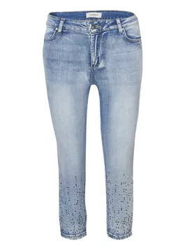 KOROSHI Jeans albastru deschis