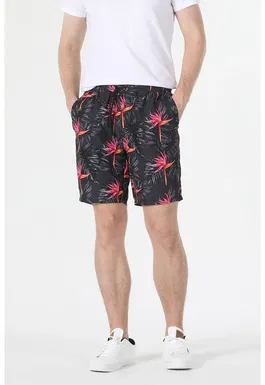Pantaloni scurti slim fit de baie - cu imprimeu