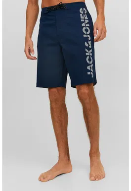 Pantaloni scurti de baie cu imprimeu logo