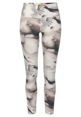 LASCANA ACTIVE Pantaloni sport crem / culoarea pielii / gri taupe / gri metalic