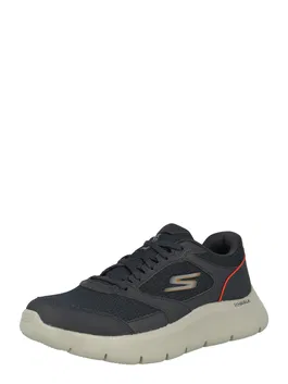 SKECHERS Pantofi sport bleumarin / gri / roșu