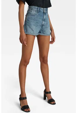Pantaloni scurti din denim cu talie inalta Tedie